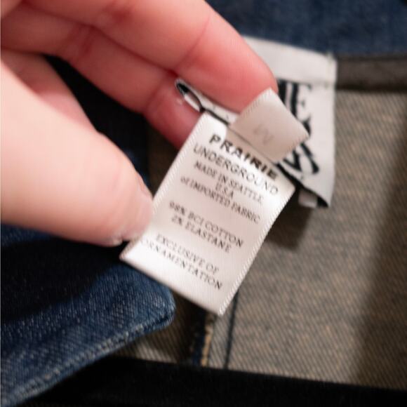 Prairie Underground Turner Denim Jacket Mechanic Asymmetric SZ M - Picture 5 of 6